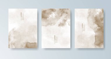 Parlak renkli vektör suluboya arkaplanlı kartlar. Randevunuz, kartpostalınız, afişiniz için tasarım.