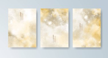 Parlak renkli vektör suluboya arkaplanlı kartlar. Randevunuz, kartpostalınız, afişiniz için tasarım.