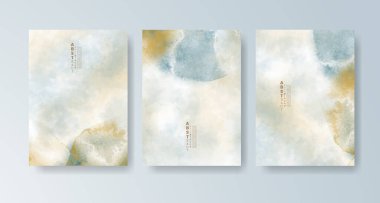 Parlak renkli vektör suluboya arkaplanlı kartlar. Randevunuz, kartpostalınız, afişiniz için tasarım.