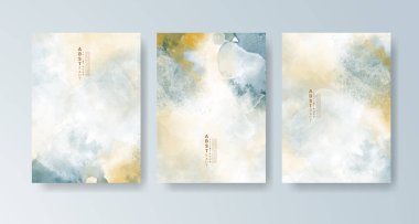 Parlak renkli vektör suluboya arkaplanlı kartlar. Randevunuz, kartpostalınız, afişiniz için tasarım.