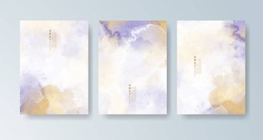 Parlak renkli vektör suluboya arkaplanlı kartlar. Randevunuz, kartpostalınız, afişiniz için tasarım.