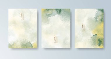 Parlak renkli vektör suluboya arkaplanlı kartlar. Randevunuz, kartpostalınız, afişiniz için tasarım.