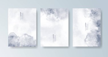 Parlak renkli vektör suluboya arkaplanlı kartlar. Randevunuz, kartpostalınız, afişiniz için tasarım.