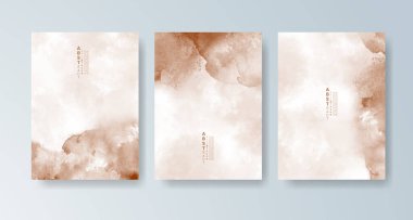 Parlak renkli vektör suluboya arkaplanlı kartlar. Randevunuz, kartpostalınız, afişiniz için tasarım.