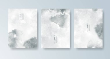 Parlak renkli vektör suluboya arkaplanlı kartlar. Randevunuz, kartpostalınız, afişiniz için tasarım.