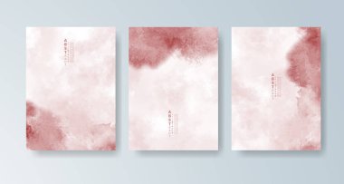 Parlak renkli vektör suluboya arkaplanlı kartlar. Randevunuz, kartpostalınız, afişiniz için tasarım.