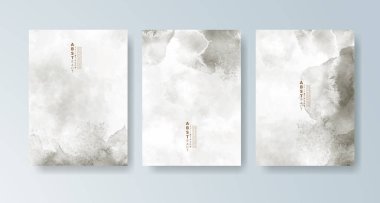 Parlak renkli vektör suluboya arkaplanlı kartlar. Randevunuz, kartpostalınız, afişiniz için tasarım.