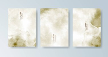 Parlak renkli vektör suluboya arkaplanlı kartlar. Randevunuz, kartpostalınız, afişiniz için tasarım.