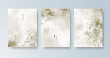 Parlak renkli vektör suluboya arkaplanlı kartlar. Randevunuz, kartpostalınız, afişiniz için tasarım.