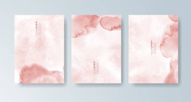 Parlak renkli vektör suluboya arkaplanlı kartlar. Randevunuz, kartpostalınız, afişiniz için tasarım.