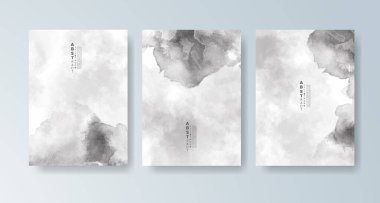 Parlak renkli vektör suluboya arkaplanlı kartlar. Randevunuz, kartpostalınız, afişiniz için tasarım.