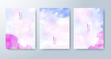 Suluboya geçmişi olan kartlar. Kapak için tasarım, tarih, kartpostal, afiş, logo.