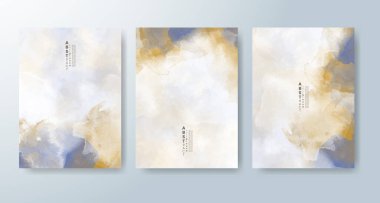 Suluboya geçmişi olan kartlar. Kapak için tasarım, tarih, kartpostal, afiş, logo.