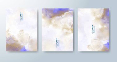 Suluboya geçmişi olan kartlar. Kapak için tasarım, tarih, kartpostal, afiş, logo.