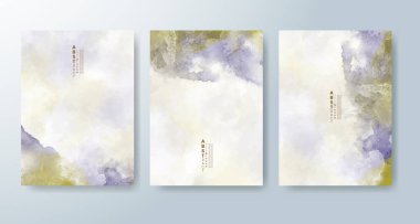 Suluboya geçmişi olan kartlar. Kapak için tasarım, tarih, kartpostal, afiş, logo.