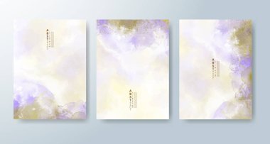 Suluboya geçmişi olan kartlar. Kapak için tasarım, tarih, kartpostal, afiş, logo.