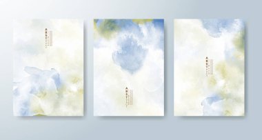 Suluboya geçmişi olan kartlar. Kapak için tasarım, tarih, kartpostal, afiş, logo.