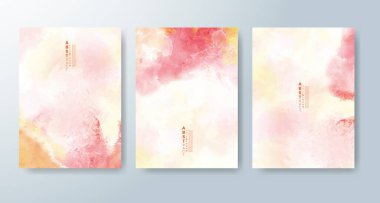 Suluboya geçmişi olan kartlar. Kapak için tasarım, tarih, kartpostal, afiş, logo.