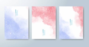 Suluboya geçmişi olan kartlar. Kapak için tasarım, tarih, kartpostal, afiş, logo.