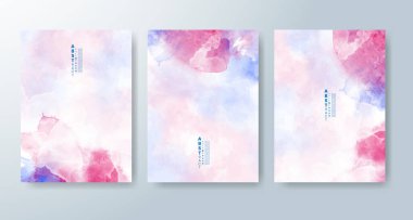 Suluboya geçmişi olan kartlar. Kapak için tasarım, tarih, kartpostal, afiş, logo.