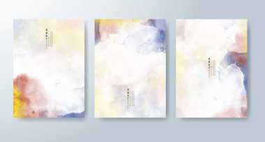 Suluboya geçmişi olan kartlar. Kapak için tasarım, tarih, kartpostal, afiş, logo.