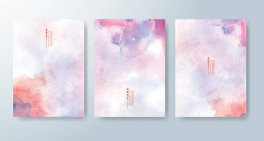 Suluboya geçmişi olan kartlar. Kapak için tasarım, tarih, kartpostal, afiş, logo.