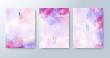 Suluboya geçmişi olan kartlar. Kapak için tasarım, tarih, kartpostal, afiş, logo.