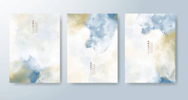 Suluboya geçmişi olan kartlar. Kapak için tasarım, tarih, kartpostal, afiş, logo.