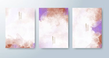 Suluboya geçmişi olan kartlar. Kapak için tasarım, tarih, kartpostal, afiş, logo.