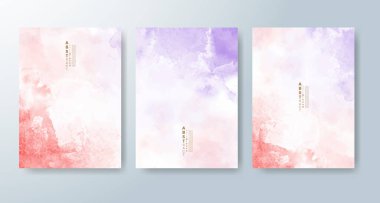 Suluboya geçmişi olan kartlar. Kapak için tasarım, tarih, kartpostal, afiş, logo.