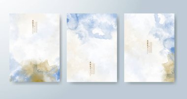 Suluboya geçmişi olan kartlar. Kapak için tasarım, tarih, kartpostal, afiş, logo.