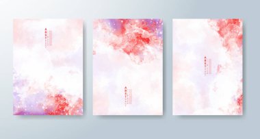 Suluboya geçmişi olan kartlar. Kapak için tasarım, tarih, kartpostal, afiş, logo.