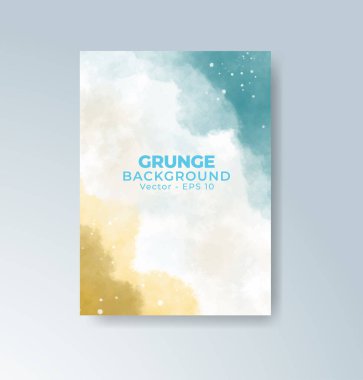 Suluboya geçmişi olan kartlar. Kapak için tasarım, tarih, kartpostal, afiş, logo.