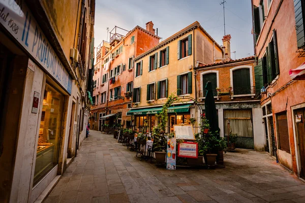 Velence Olaszország 2022 Október Étterem Velence Történelmi Központjában — Stock Fotó