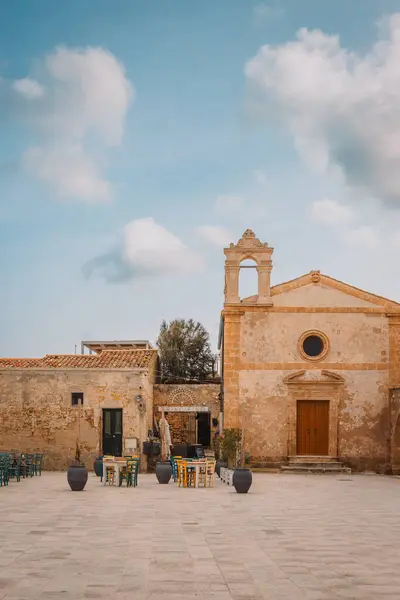 Marzameni Szicília Olaszország 2022 Március Régi Megszentségtelenített Templom Tipikus Szicíliai Stock Kép