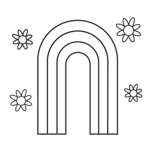 레인보우 아이콘이야 골자로 설명하 십시오 디자인 아이콘 — 스톡 벡터