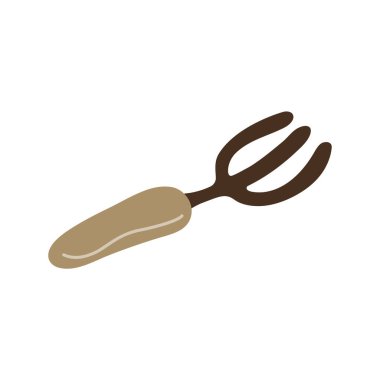 Yaba, bahçe aleti. Bahçe elementinin vektör illüstrasyonu. Düz biçim. 