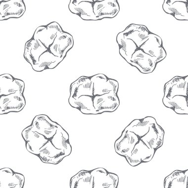 Elle çizilmiş, pürüzsüz dişler. Diş çizimi. Farklı türde insan dişleri. Diş bakımı.