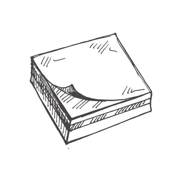Векторное Рисование Школьных Офисных Инструментов Иллюстрация Детальный Ретро Стилистический Скетч — стоковый вектор