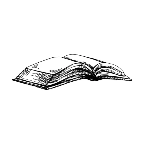 Vector Escola Desenhada Mão Ferramentas Escritório Ilustração Esboço Detalhado Livro —  Vetores de Stock