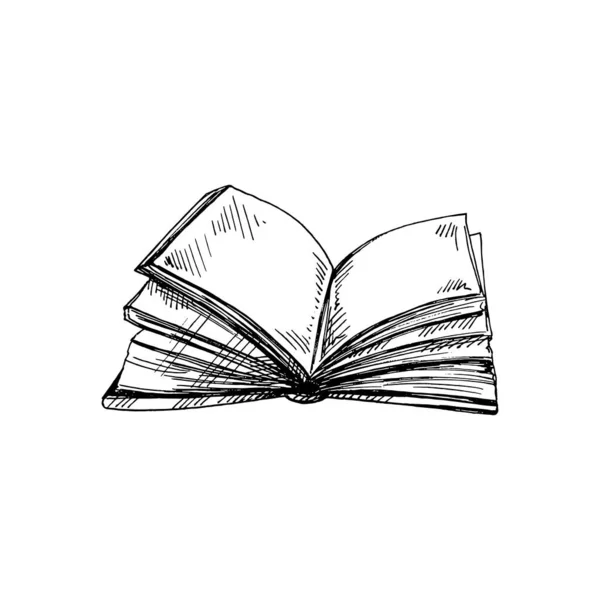 Векторні Мальовані Шкільні Офісні Інструменти Ілюстрація Детальний Ескіз Книги Ретро — стоковий вектор