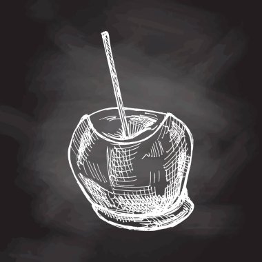 Elle çizilmiş karamelli elma eskizi. Tahta arka planda vektör gıda çizimi. Geleneksel Noel, Cadılar Bayramı tatlısı. Paketleme, etiketleme, tarif, menü. Klasik tatil tasarımı.