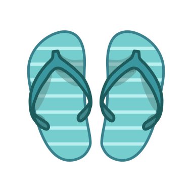 Beyaz arka planda izole edilmiş vektör Vietnam parmak arası terlikler. Vietnam plajı için tahta ayakkabılar. Çizgi film biçimi illüstrasyonu.