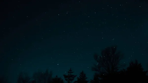 Cielo Stellato Notturno Sfondo Blu Scuro Con Stelle Cielo Notturno — Foto Stock