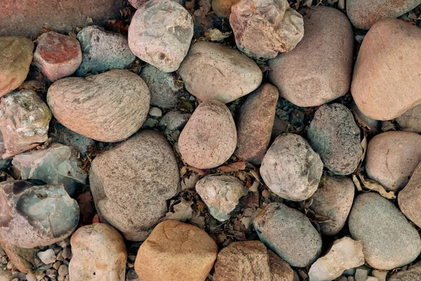 Закругленные Морские Камни Слепая Зона Вокруг Коттеджа Маленькие Морские Камни — стоковое фото