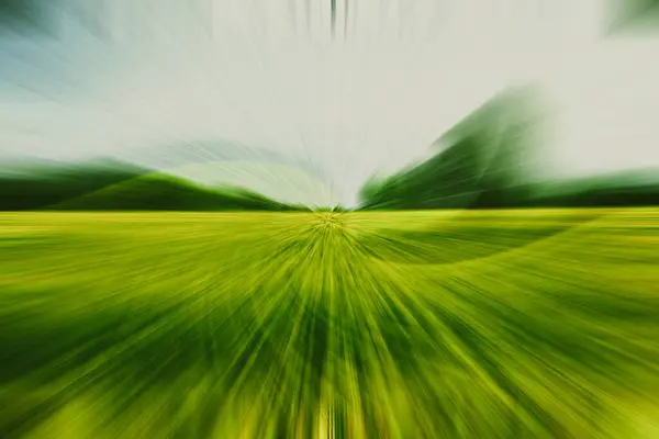 Green blurred swirl nature spiral lines stripe and light composition. Art style of nature concept design