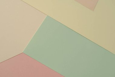 Soyut geometrik renkli kağıt arkaplan. Hassas pastel renkler. Yumuşak renklerle soyut desen. Renkli kağıt arkaplanı.