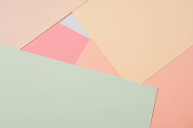 Soyut geometrik renkli kağıt arkaplan. Hassas pastel renkler. Yumuşak renklerle soyut desen. Renkli kağıt arkaplanı.
