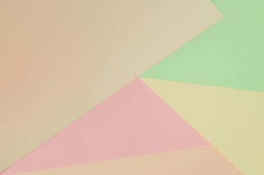 Düz yatış, kağıt pastel renkler doku arkaplanı için. Ürün veya metin görüntülemek için boş kağıtlar