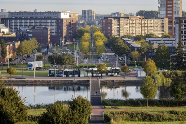 stock image Barendrecht, the Netherlands - 2021-09-21: View over the area of Carnisselande in Barendrecht, a suburb of Rotterdam